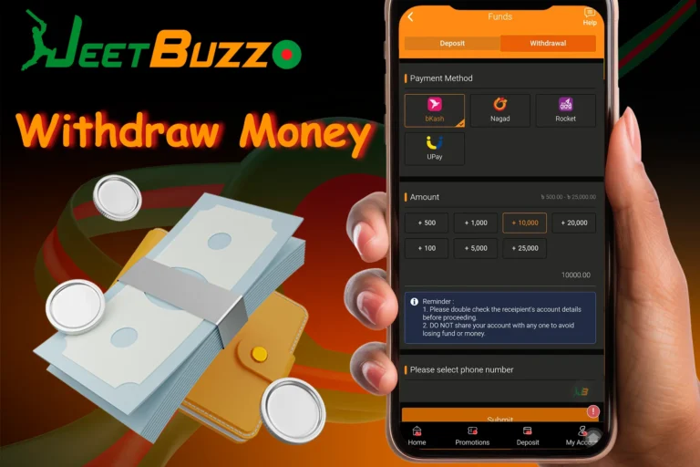 JeetBuzz Withdrawal Method